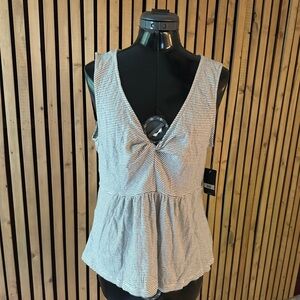 Lucky Brand striped babydoll top